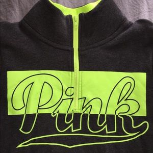 Pink Half Zip Pullover
